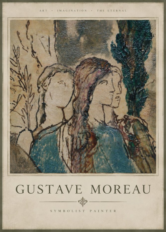 Gustave Moreau Untitled II No5 - Poszter