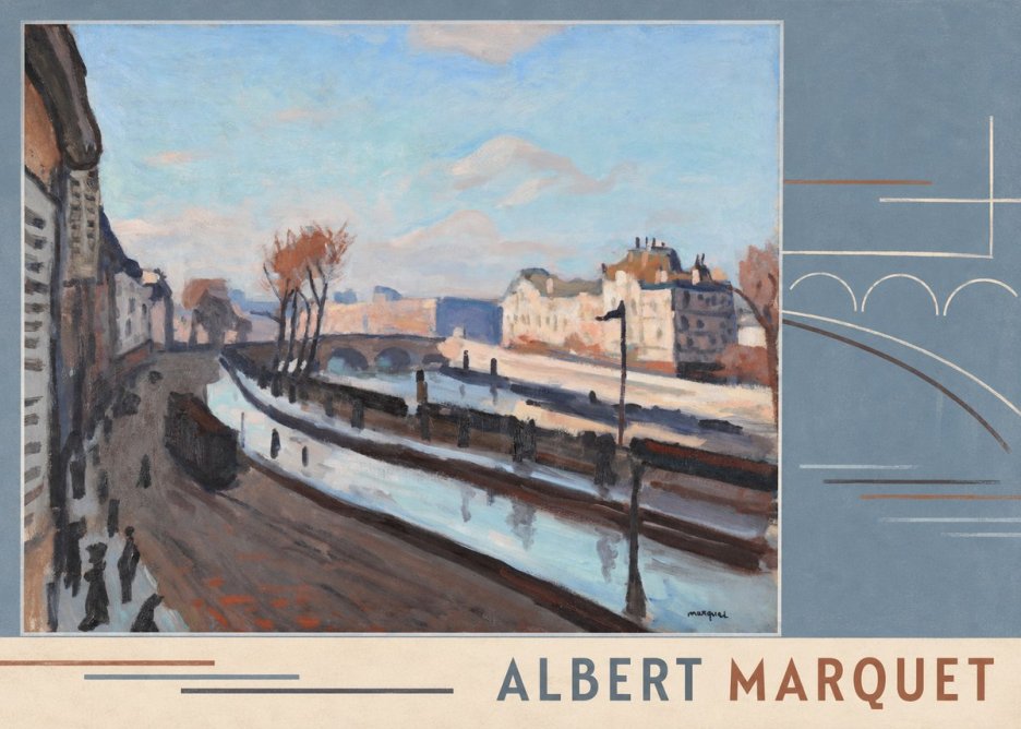 Albert Marquet Le Pont-neuf No4 - Poszter