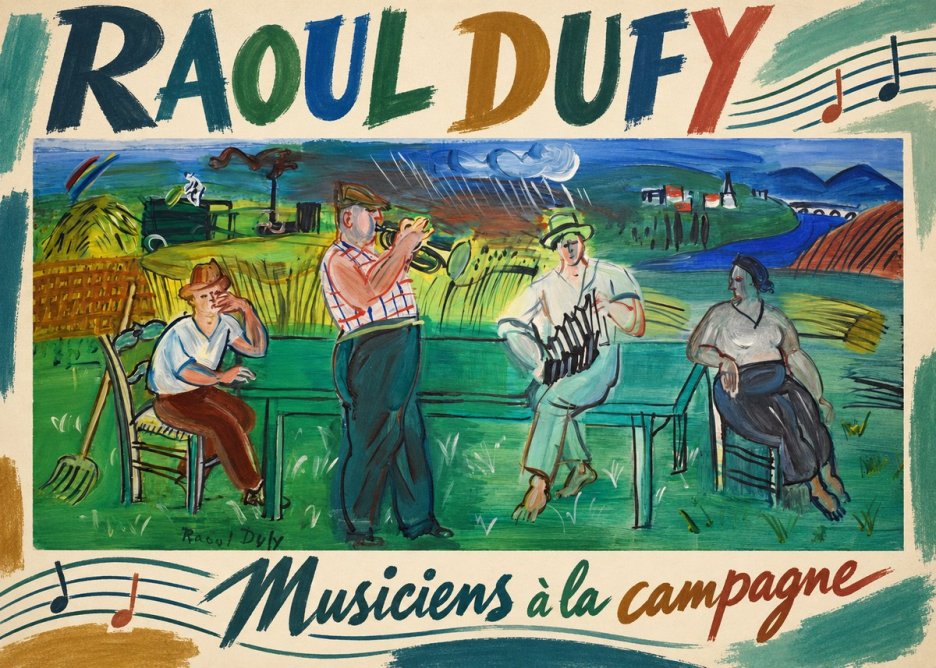 Raoul Dufy Musiciens À La Campagne No3 - Poszter