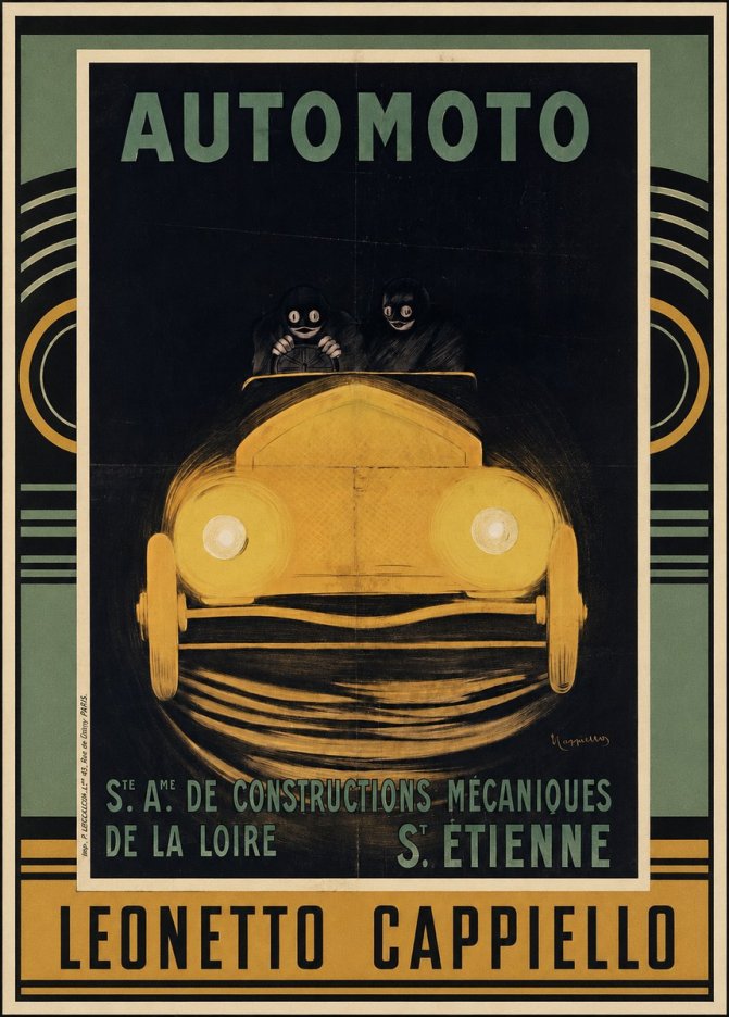 Leonetto Cappiello Automoto No3 - Poszter
