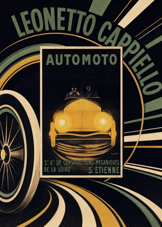 Leonetto Cappiello Automoto No5 - Poszter