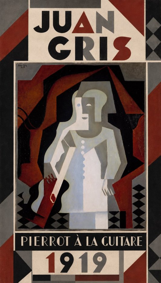 Juan Gris Pierrot À La Guitare No1 - Poszter