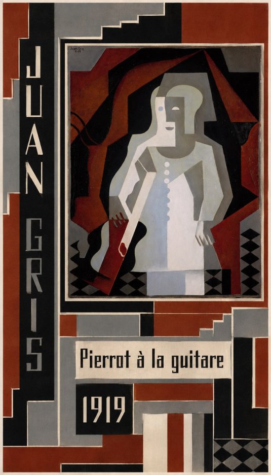 Juan Gris Pierrot À La Guitare No4 - Poszter