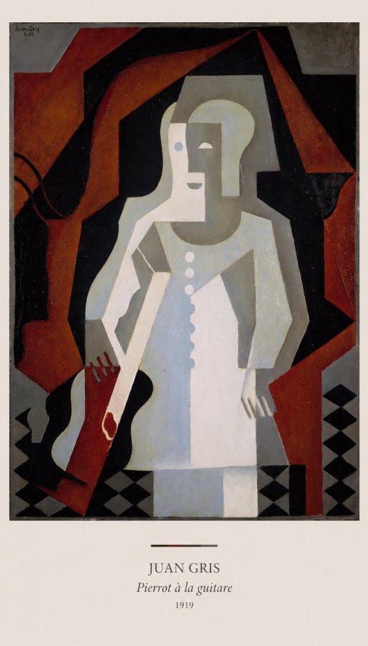 Juan Gris Pierrot À La Guitare No6 - Poszter