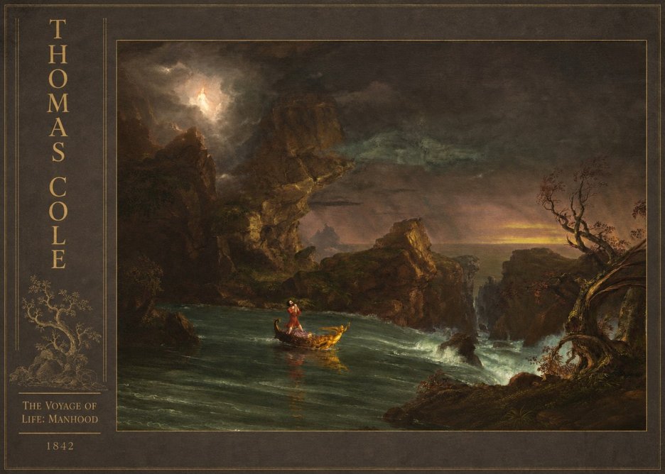 Thomas Cole The Voyage of Life: Manhood III No3 - Poszter