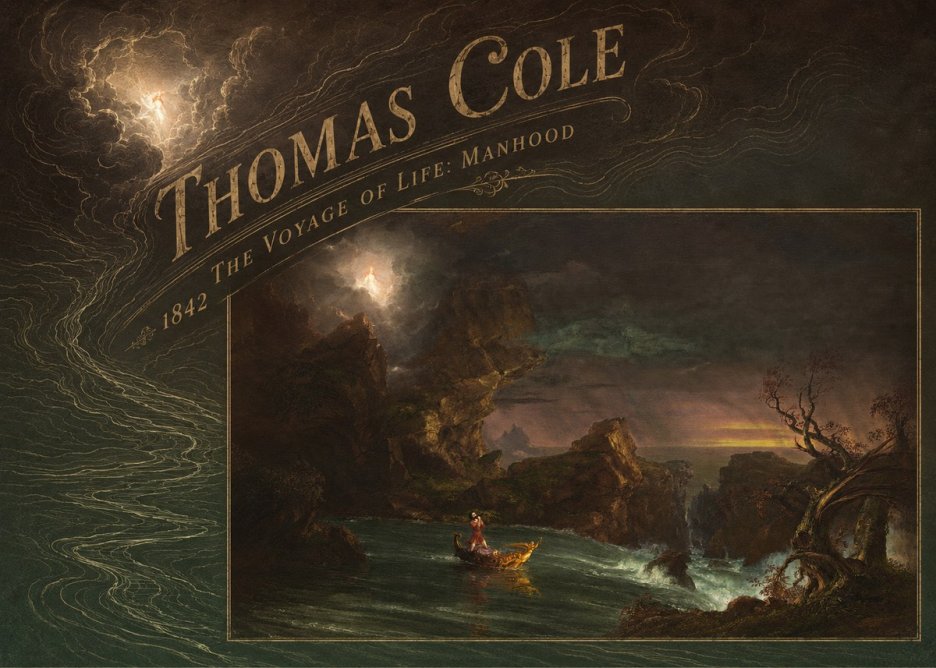 Thomas Cole The Voyage of Life: Manhood III No4 - Poszter
