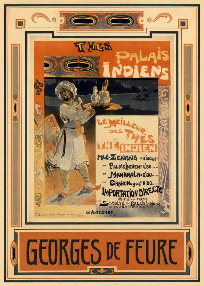 Georges de Feure Palais Indiens No3 - Poszter