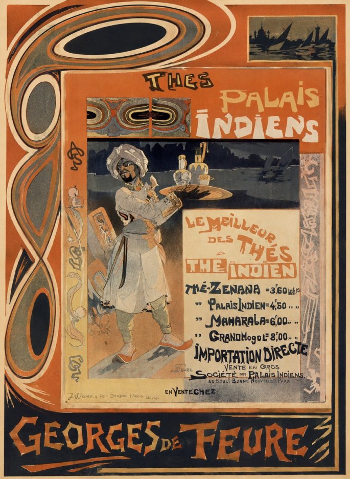 Georges de Feure Palais Indiens No5 - Poszter