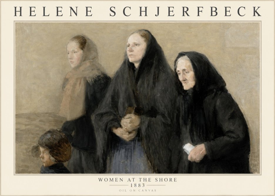 Helene Schjerfbeck Women at the Shore No1 - Poszter