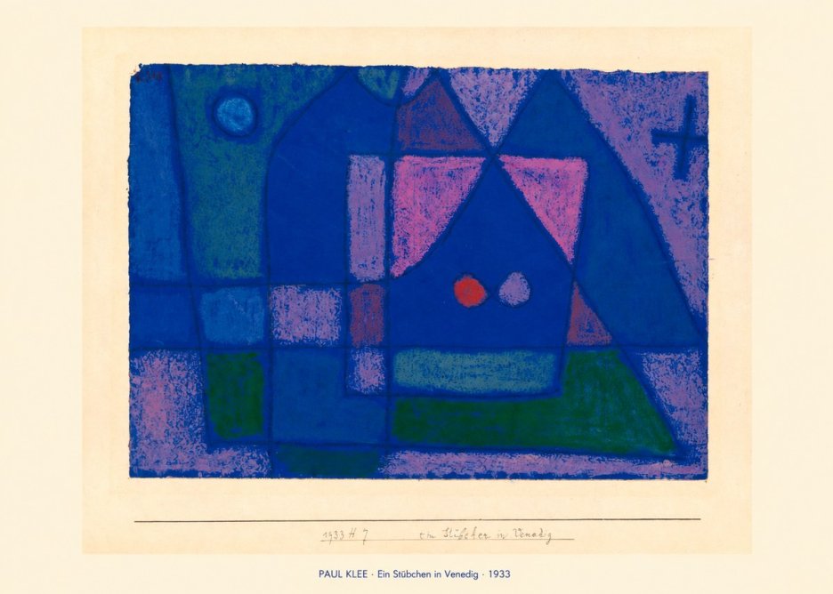 Paul Klee Ein Stübchen in Venedig No6 - Poszter
