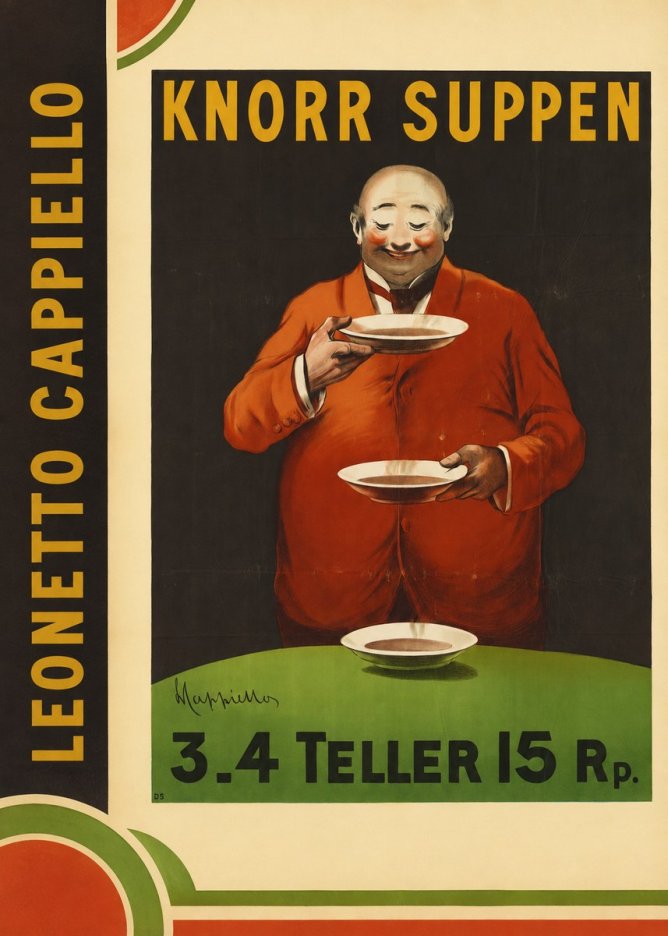 Leonetto Cappiello Knorr Suppen No2 - Poszter