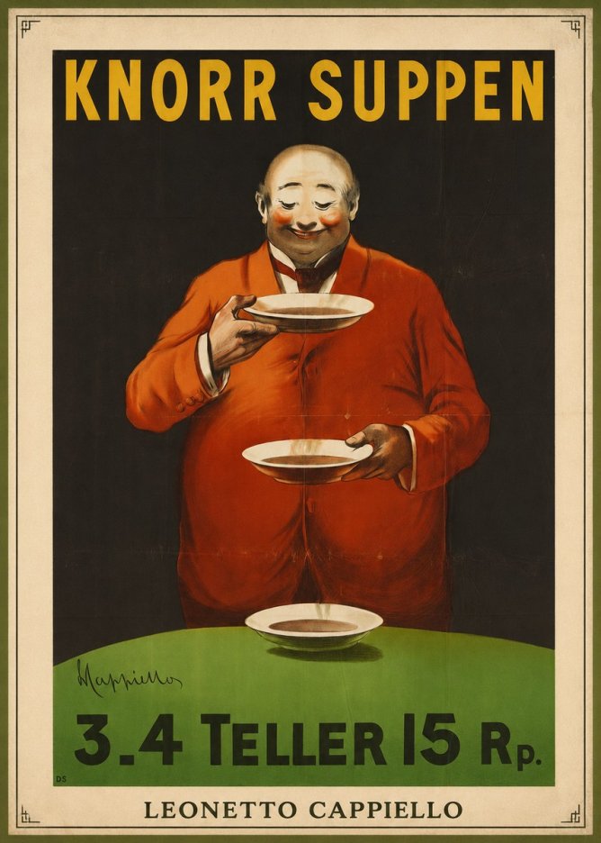 Leonetto Cappiello Knorr Suppen No3 - Poszter