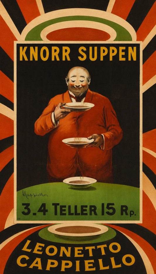 Leonetto Cappiello Knorr Suppen No4 - Poszter