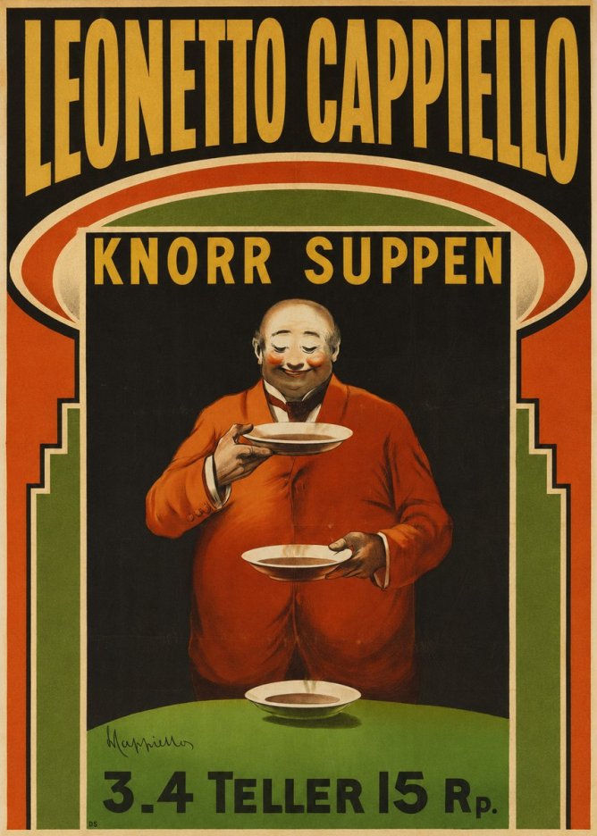 Leonetto Cappiello Knorr Suppen No6 - Poszter