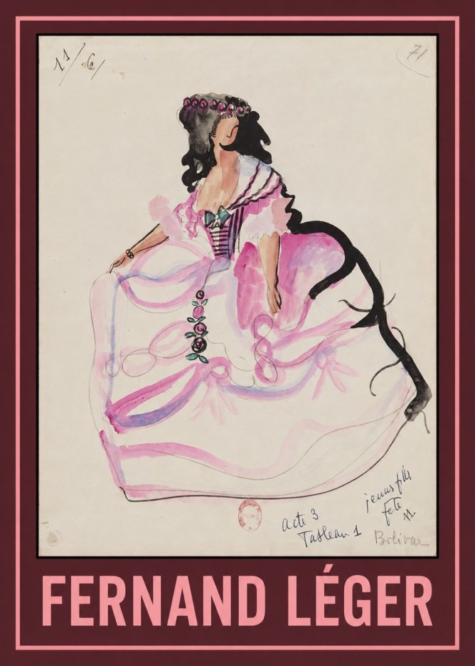 Fernand Léger Jeune Fille Fête No1 - Poszter