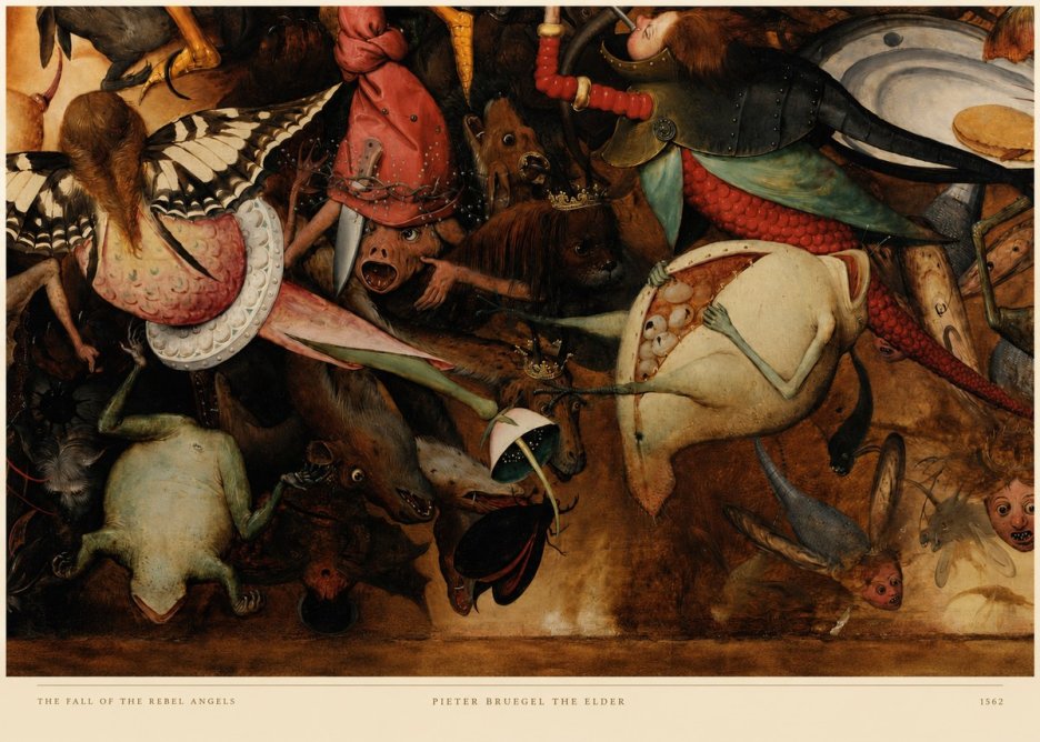 Pieter Bruegel The Fall of the Rebel Angels V No6 - Poszter