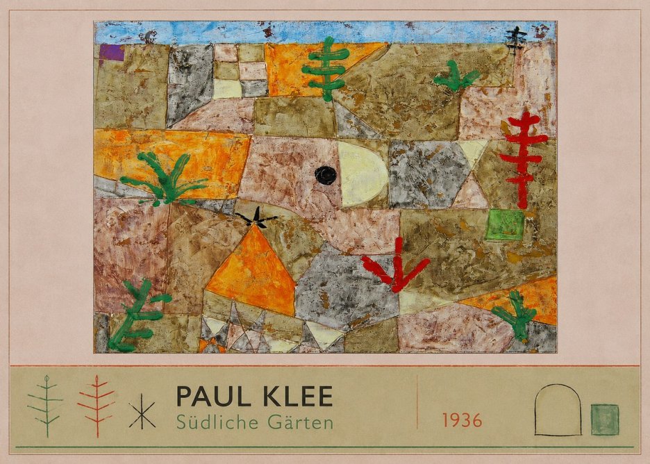 Paul Klee Südliche Gärten No2 - Poszter