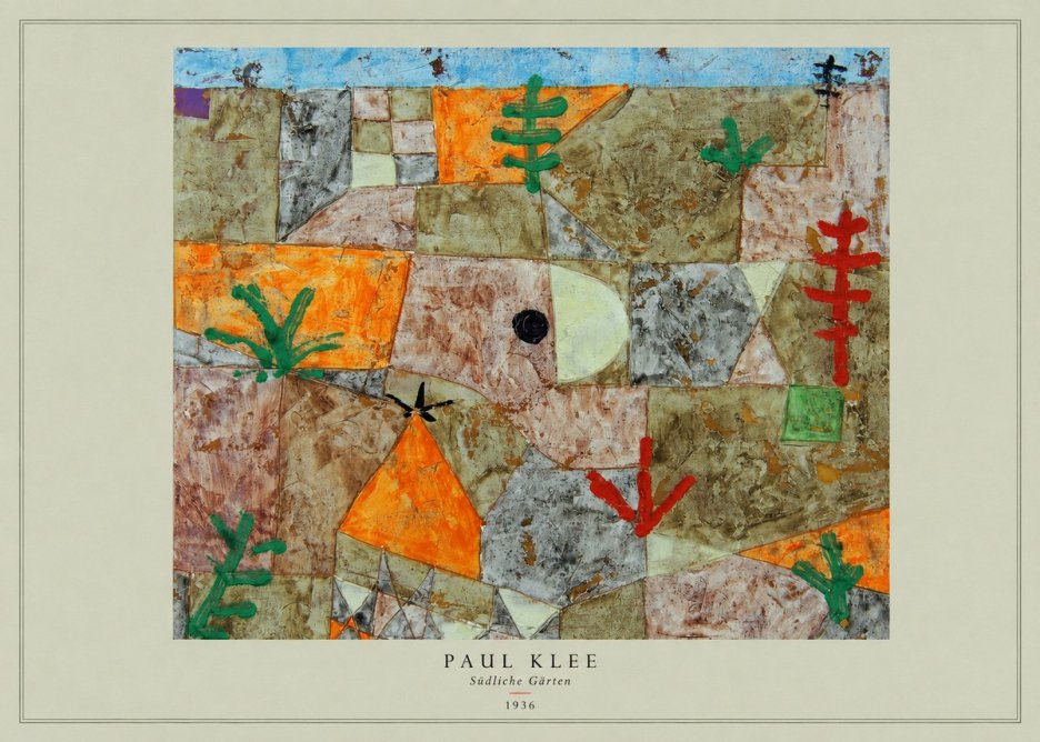 Paul Klee Südliche Gärten No4 - Poszter
