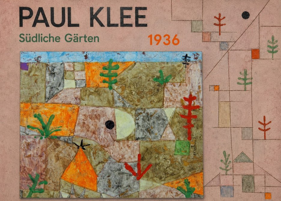 Paul Klee Südliche Gärten No5 - Poszter