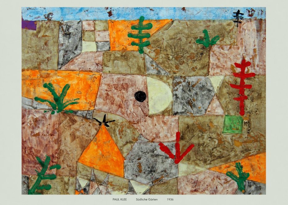 Paul Klee Südliche Gärten No6 - Poszter