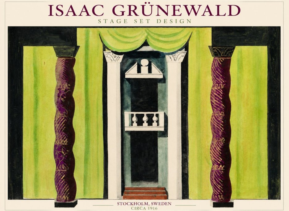 Isaac Grünewald Stage Set Design No1 - Poszter