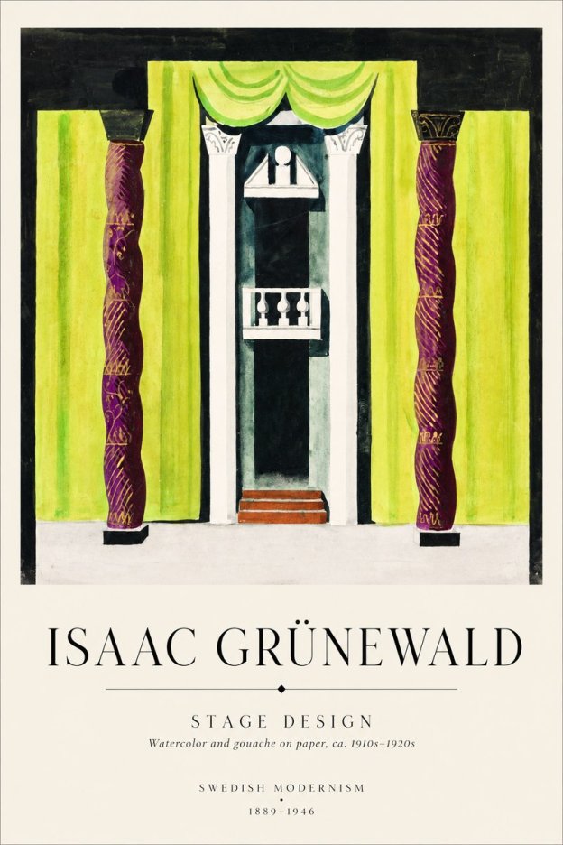 Isaac Grünewald Stage Set Design No2 - Poszter
