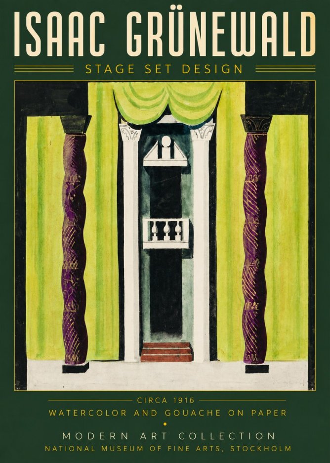 Isaac Grünewald Stage Set Design No4 - Poszter