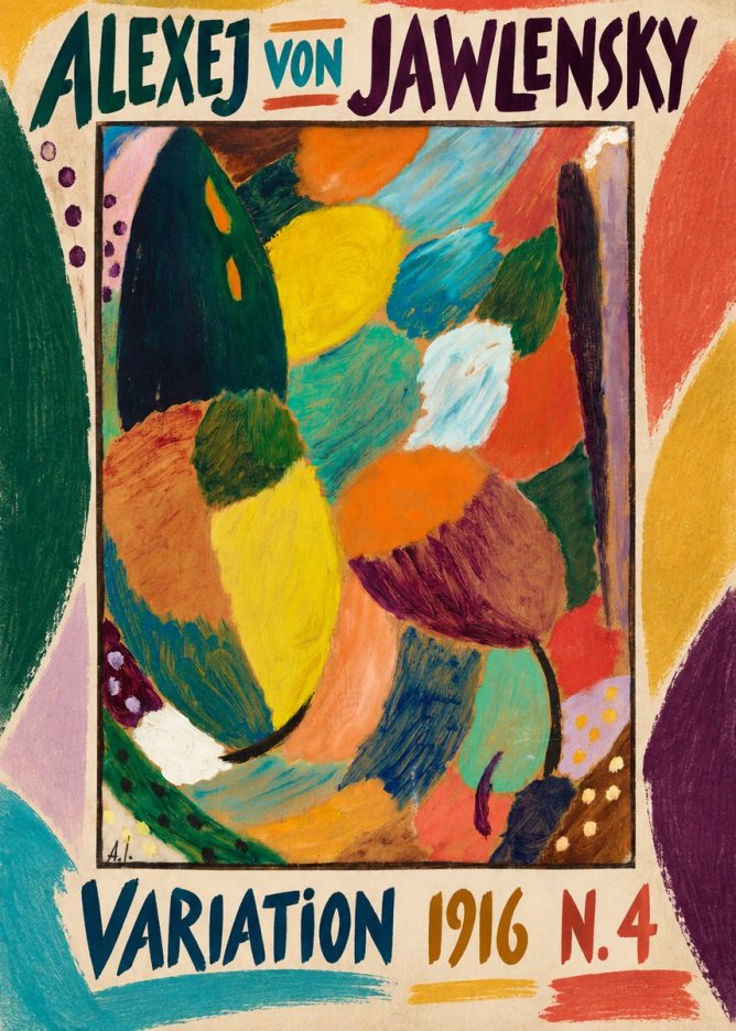 Alexej von Jawlensky Variation 1916 N.4 No1 - Poszter