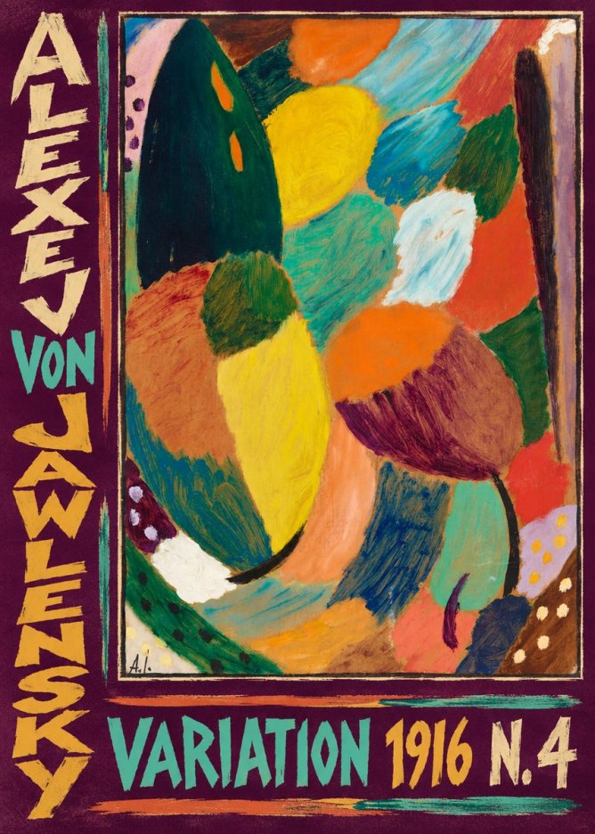 Alexej von Jawlensky Variation 1916 N.4 No5 - Poszter