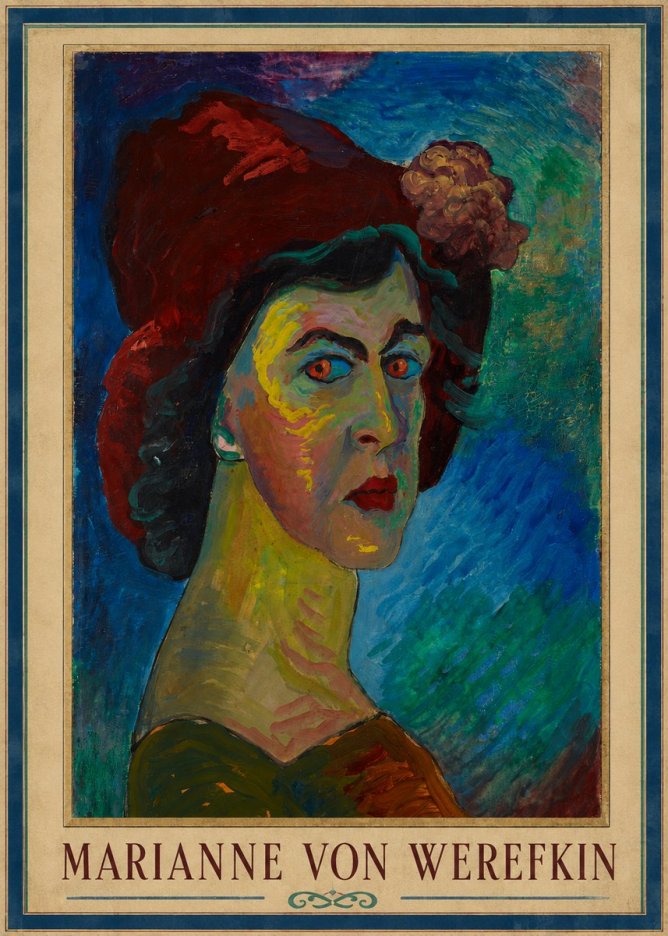 Marianne von Werefkin Self-portrait No1 - Poszter