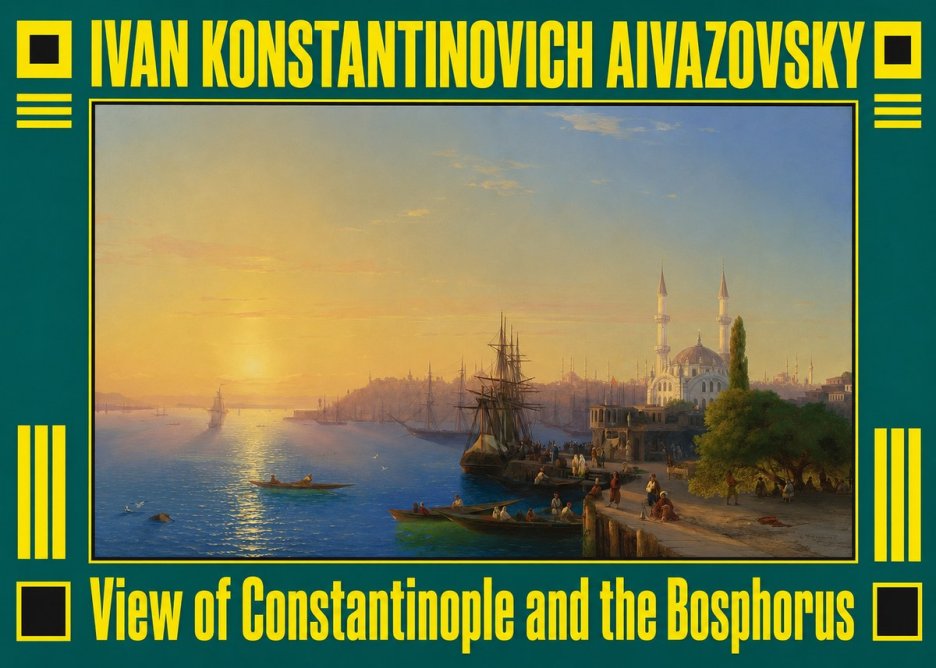 Ivan Konstantinovich Aivazovsky View of Constantinople and the Bosphorus No3 - Poszter