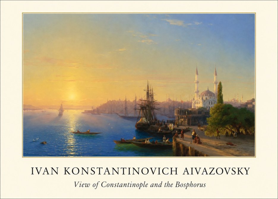 Ivan Konstantinovich Aivazovsky View of Constantinople and the Bosphorus No4 - Poszter