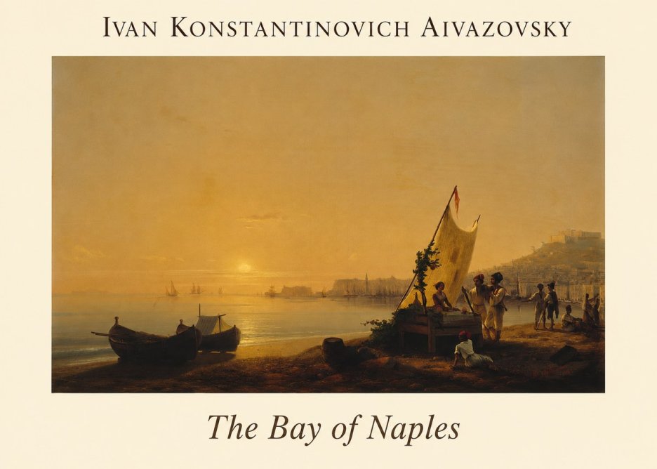 Ivan Konstantinovich Aivazovsky The Bay of Naples No1 - Poszter