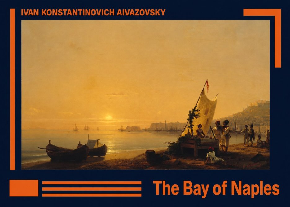 Ivan Konstantinovich Aivazovsky The Bay of Naples No2 - Poszter