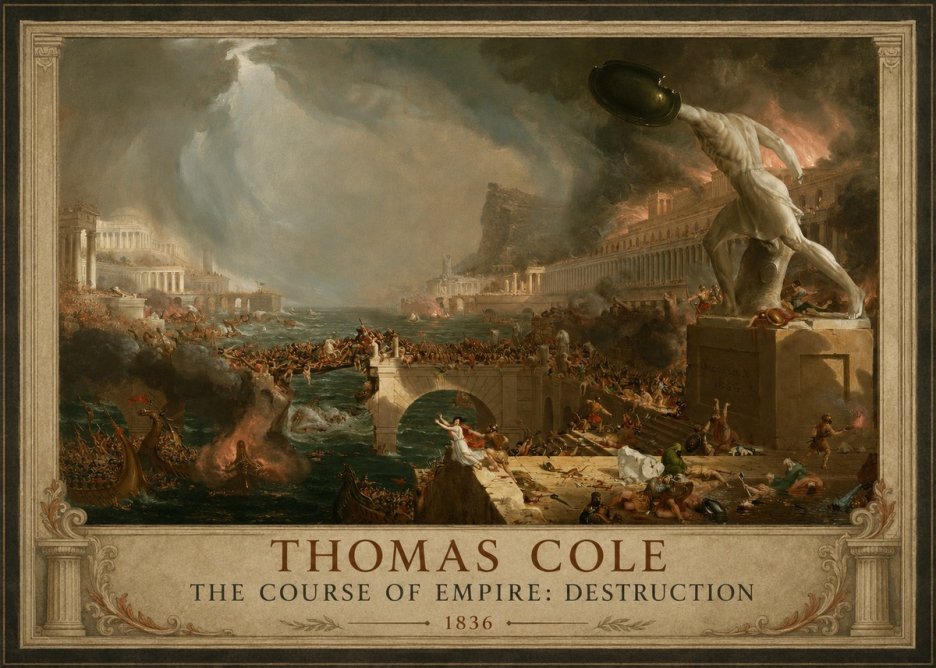 Thomas Cole The Course of Empire: Destruction No1 - Poszter