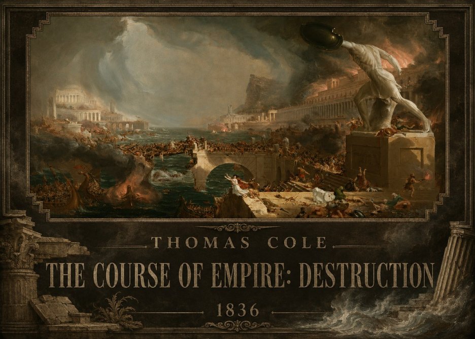 Thomas Cole The Course of Empire: Destruction No2 - Poszter