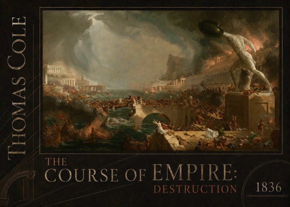 Thomas Cole The Course of Empire: Destruction No4 - Poszter