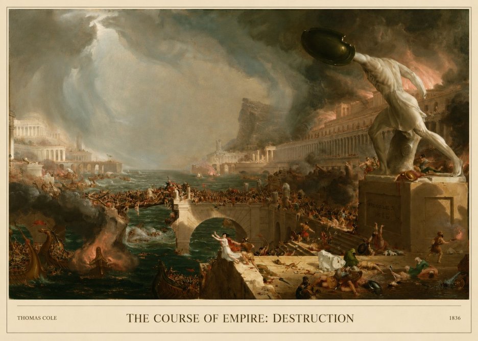 Thomas Cole The Course of Empire: Destruction No5 - Poszter