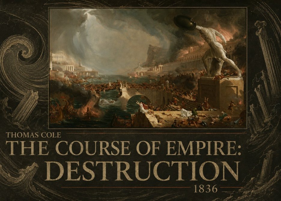 Thomas Cole The Course of Empire: Destruction No6 - Poszter