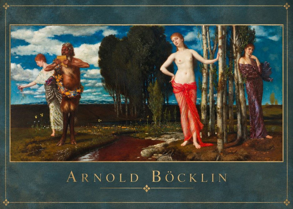 Arnold Böcklin Spring Evening No2 - Poszter