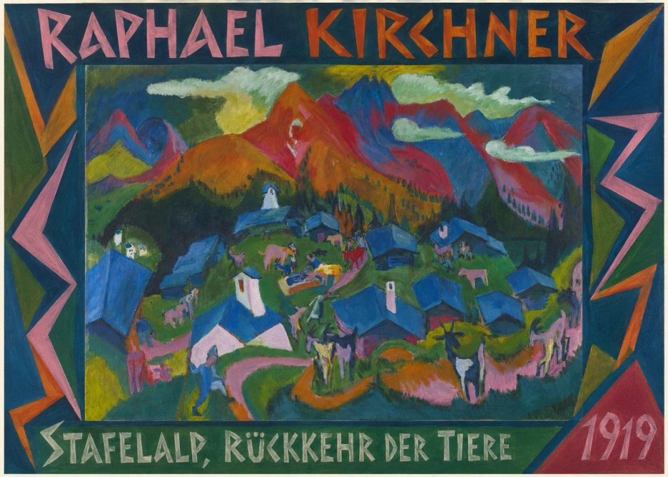 Raphael Kirchner Stafelalp, Rückkehr Der Tiere No2 - Poszter
