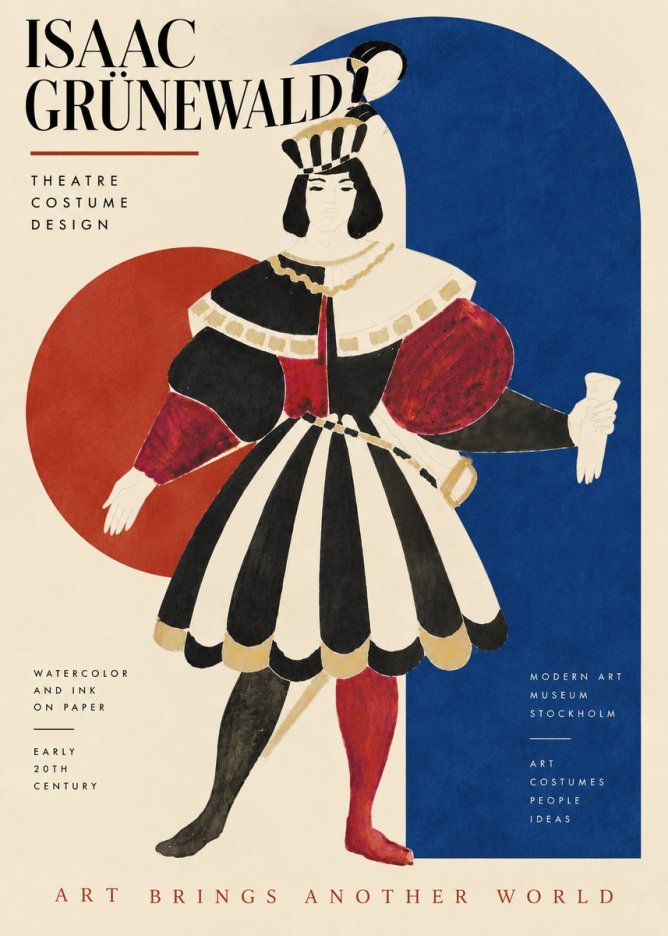 Isaac Grünewald Costume Design XI No5 - Poszter