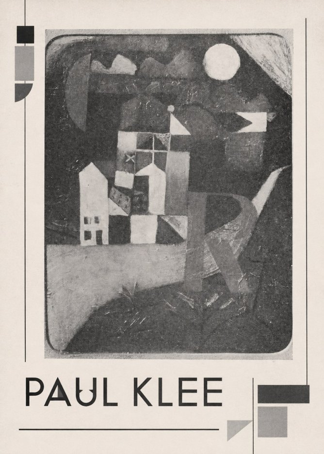 Paul Klee Village in the Mountains No1 - Poszter