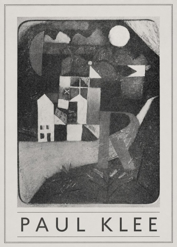 Paul Klee Village in the Mountains No5 - Poszter