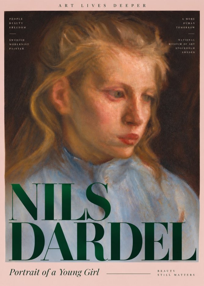 Nils Dardel Portrait of a Young Girl No6 - Poszter