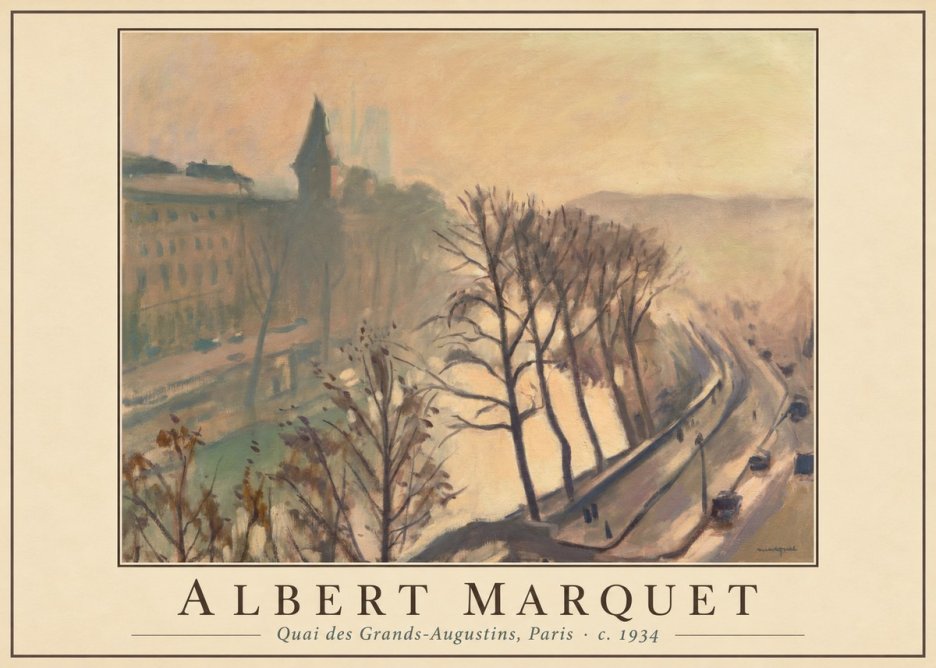 Albert Marquet Quai Des Grands-augustins, Paris · C. 1934 No1 - Poszter