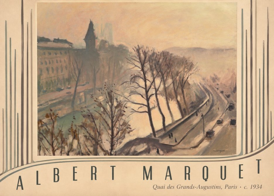 Albert Marquet Quai Des Grands-augustins, Paris · C. 1934 No3 - Poszter