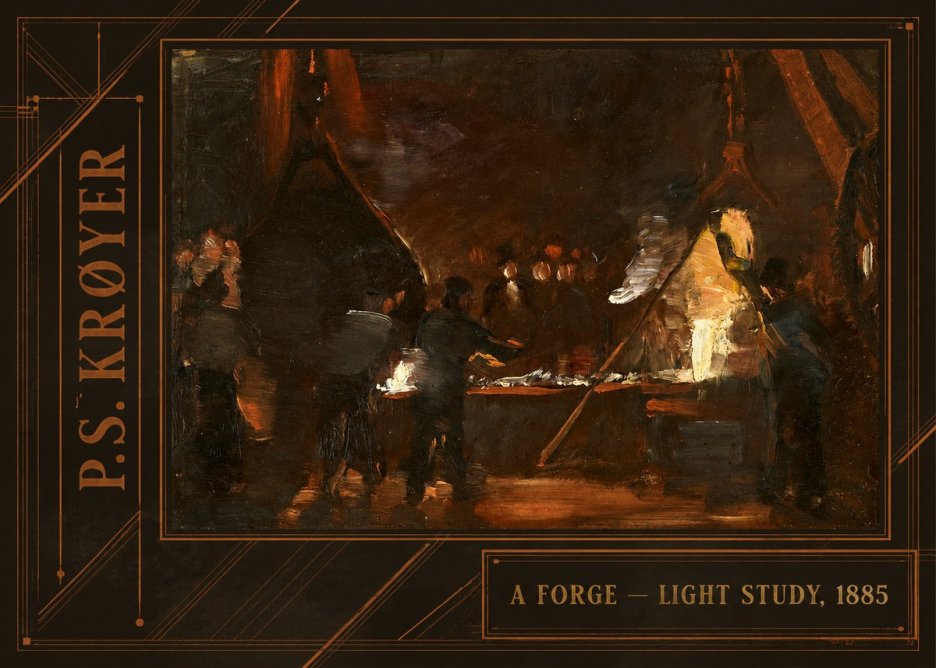P.S. Krøyer A Forge — Light Study, 1885 No2 - Poszter