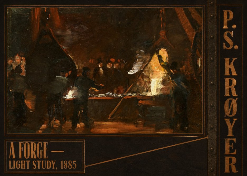 P.S. Krøyer A Forge — Light Study, 1885 No4 - Poszter