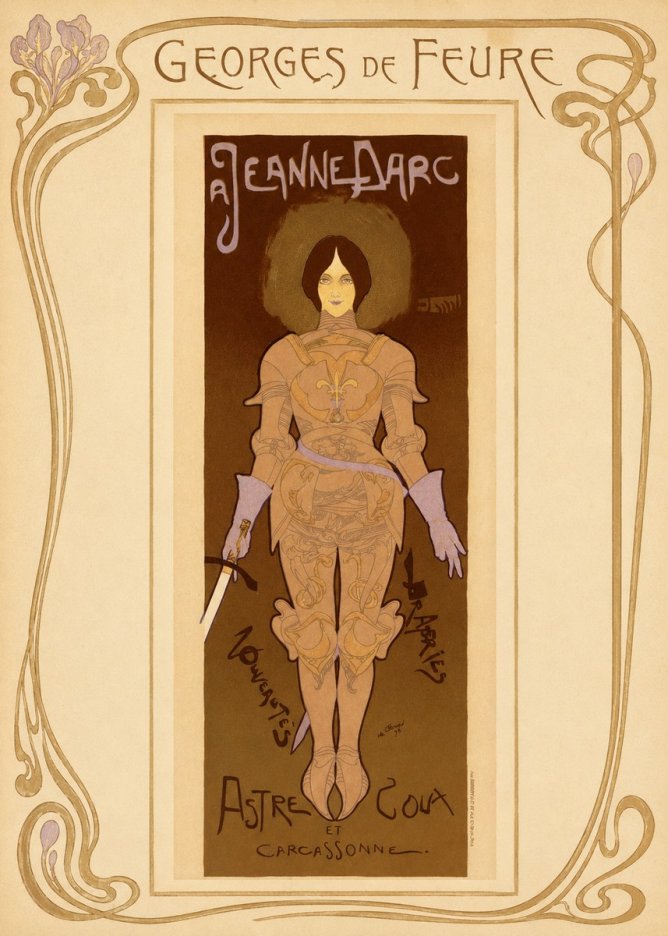 Georges de Feure Jeanne D'arc No1 - Poszter
